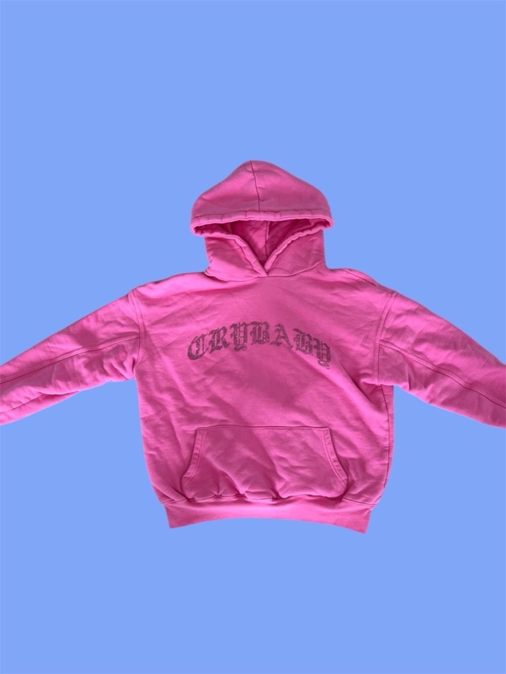 Crybaby - hot pink studded hoodie